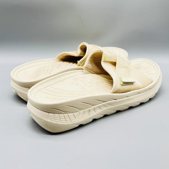 Vionic Sandals Mens 11.5 Beige Rebound Recovery Slide Hook & Loop Strap Comfort - Picture 9 of 13